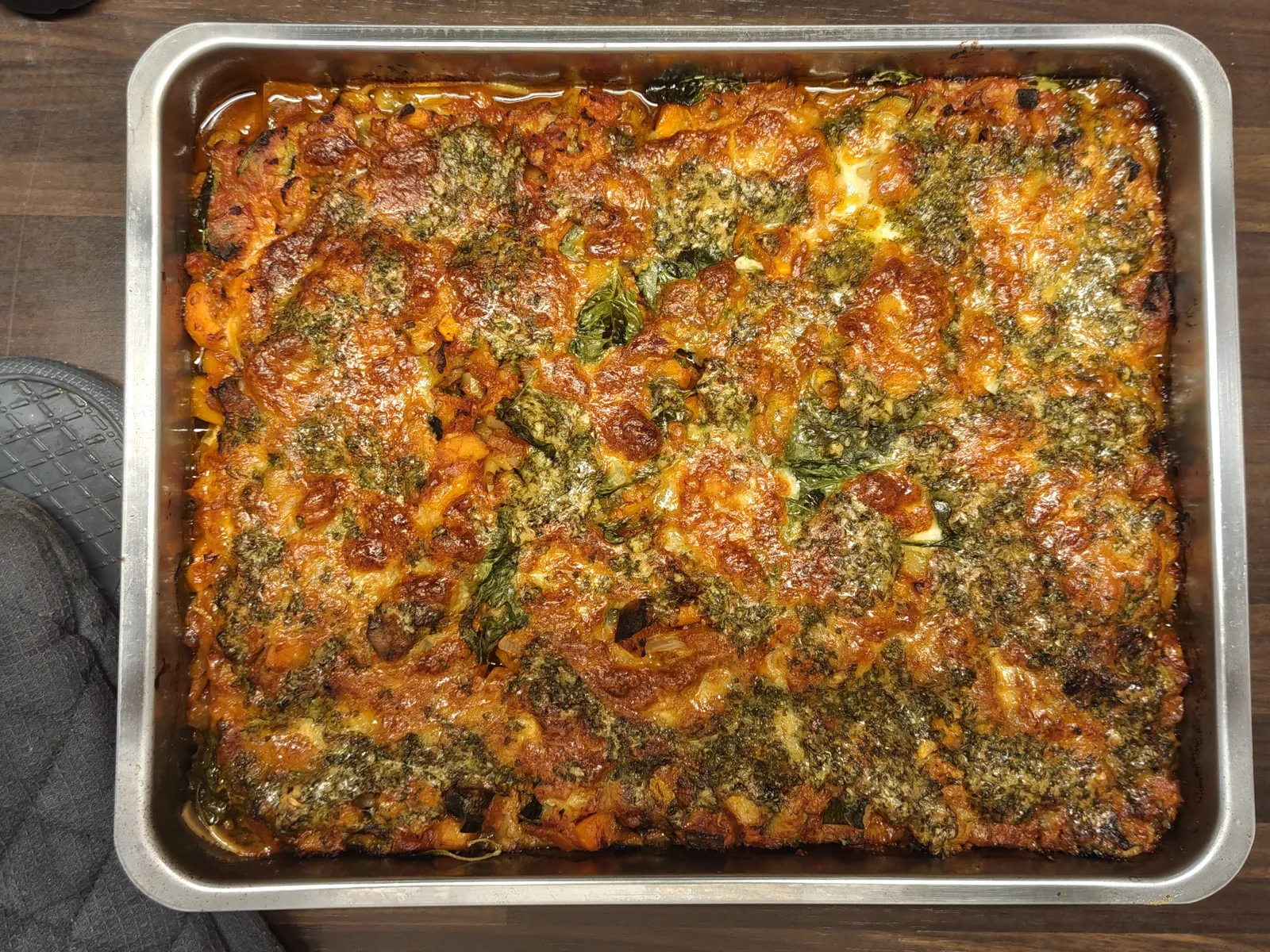 Vegetarian Lasagna with Parsley Pesto